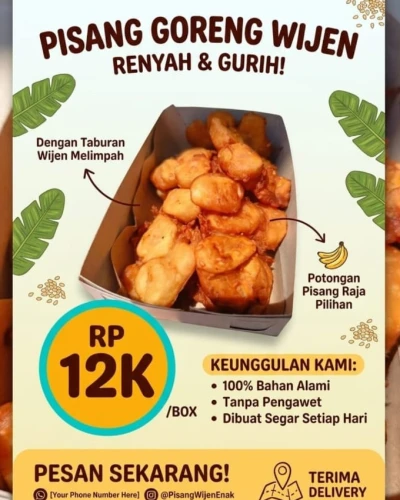 Pisang Goreng Wijen